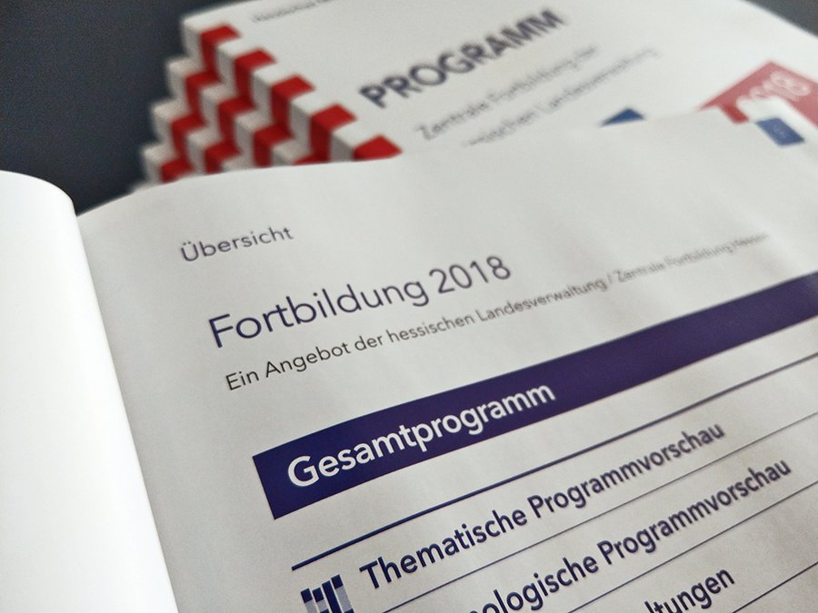 Design und didaktische Gesamtkonzept – Jahresprogramm für die Zentrale Fortbildung der hessischen Landesverwaltung