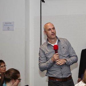Jörg Morsbach bei seiner Session auf dem InkluCamp im Dortmunder U