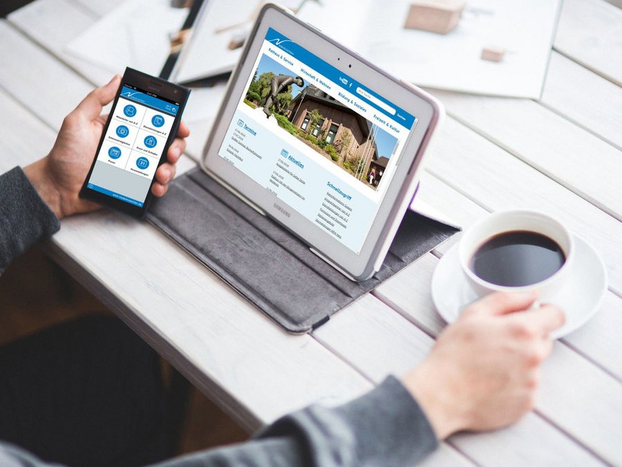 Großansicht Barrierefreies Webdesign für Smartphone und Laptop nach BITV für die Gemeinde Niederkrüchten 