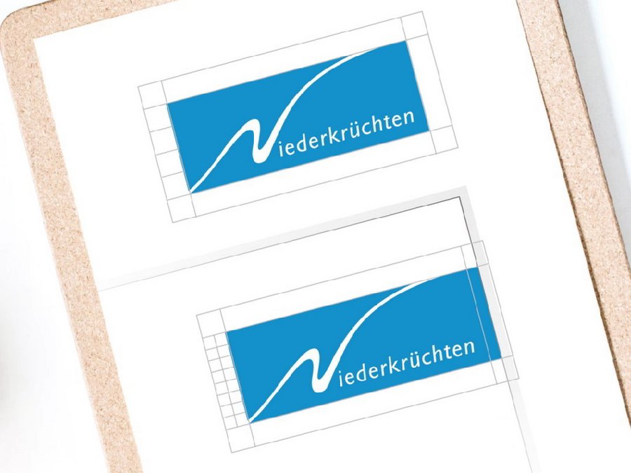 Neues Logo für die Gemeinde Niederkrüchten Wort-Bild-Marke Entwurf