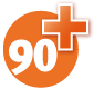 Logo 90plus des BITV-Tests